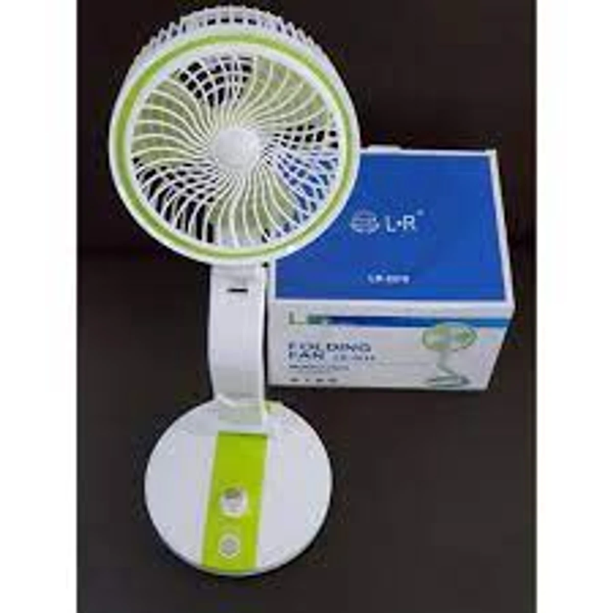 Rechargeable LR Fan with LED light ( ব্যাটারী : 1600 MAh Lithian Battery)