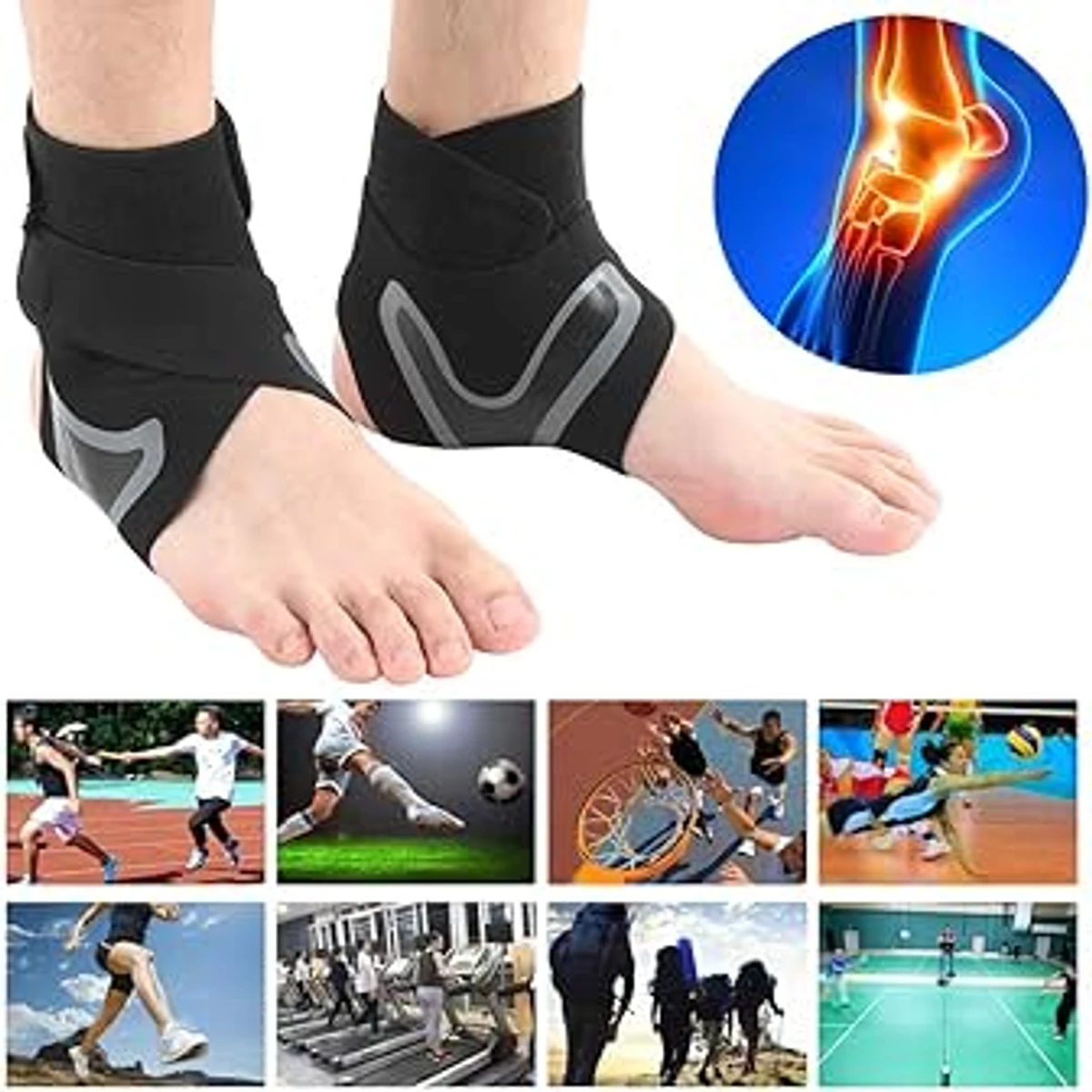 Plantar X Wrap - Ankle Support for Men & Women (2 Pcs)